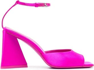 The Attico Piper Sandal 85mm - Dames - Sandalen met hakken - Roze - 36 EU - Leer - Schoenen