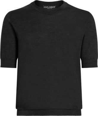Dolce & Gabbana T-shirt girocollo a maniche corte - Nero