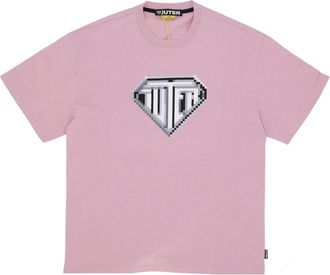 Iuter Pixel Logo Tee Palepink T-shirt - Heren - T-shirts - Roze - L - Katoen - Tops