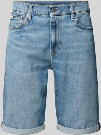Calvin Klein Jeans Slim Fit Jeansshorts mit Label-Detail in Jeansblau, Gr&ouml;&szlig;e 31