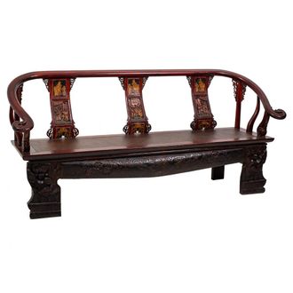 Wanderlust Deco Wanderlust Deco - Banco De Madera Marr&oacute;n 210x64x95