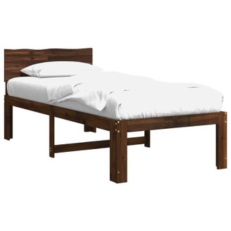 vidaXL Estructura De Cama Individual Con Cabecera Rostock Vidaxl