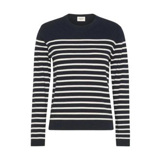 Max Mara Wkdsicilia Gestreepte Trui met Ronde Hals - Dames - Ronde hals truien - Veelkleurig - XL - Wol - Truien & Vesten