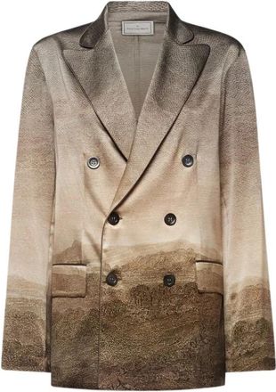 Pierre-Louis Mascia Adastrgum Jacket - Dames - Blazers - Beige - L - Jassen
