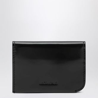Jacquemus Black Curved Leather Cardholder