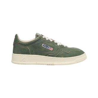 Autry Vintage Groene Leren Sneakers - Heren - Sneakers - Groen - 44 EU - Leer - Schoenen