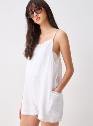 Twik Womens Organic cotton gauze romper