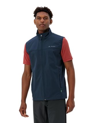 Vaude Softshellweste VAUDE MENS HURRICANE VEST III, Herren, Gr. S, blau (schwarz sea uni), Obermaterial: 100% Polyester, Westen Softshellweste, aus Polyeste