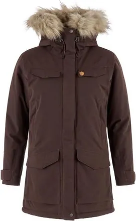 Fj&auml;llr&auml;ven Nuuk Parka Mantel f&uuml;r Damen | braun