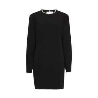 Dante6 Veon bead dress - Dames - Jurken - Zwart - Maat: L Leer