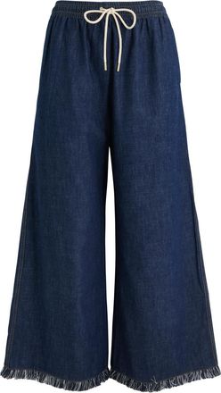 Zimmermann Rhiannon Fringe-trimmed Denim Trousers - 2 (UK 12 / M)