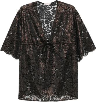 Agent Provocateur Trixa kaftan - Dames - Blouses - Veelkleurig - S/M - Polyester - Overhemden