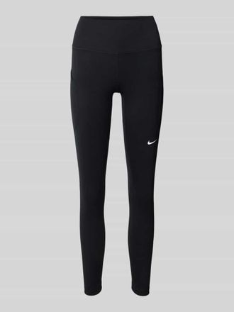 Nike Slim Fit Leggins mit Logo-Print in Black, Gr&ouml;&szlig;e XL