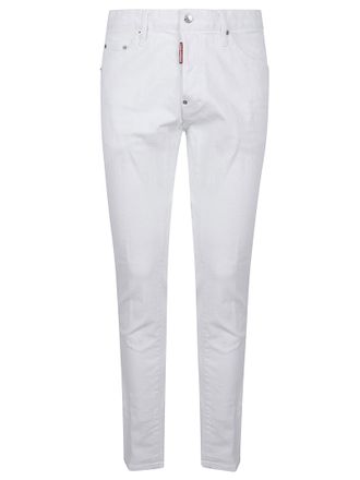 Dsquared2 Teddy Slim Fit White Jeans