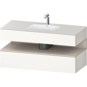 Duravit Qatego Lavabo Encastrado Con Base De Lavabo Consola, - Duravit