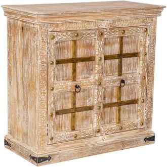 Wanderlust Deco Aparador de madera beige 99x46x96 alt. cm