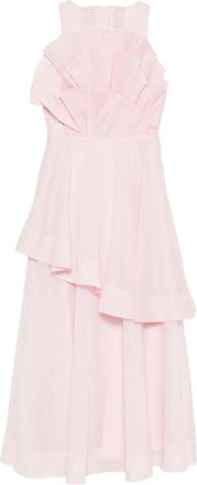 Aje Abito midi Selestia con ruches - Rosa