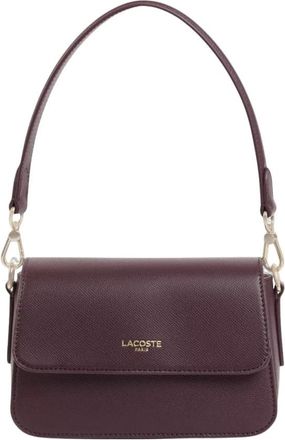 Lacoste Champs-&Eacute;lys&eacute;es Schoudertas - Dames - Schoudertassen - Bruin - ONE Size - Leer - Tassen