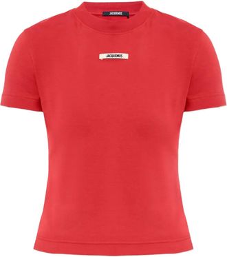Jacquemus T-shirt con logo - Rosso
