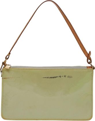 Louis Vuitton Lexington Pochette Monogram Vernis Gray Patent_Leather Bag (Pre-Owned)