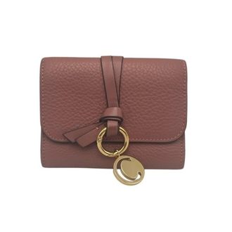 Chlo&eacute; Pink Leather Wallet (Tri-Fold) (Pre-Owned)