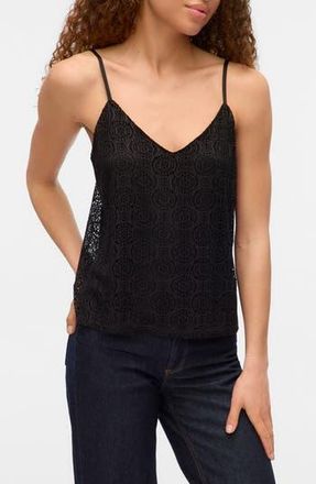 Vero Moda Maya V-Neck Singlet Top in Black at Nordstrom Rack, Size X-Large