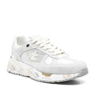 Premiata Multicolor Lace-Up Calfskin Chunky Rubber Sneakers