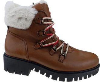Gabor Enkellaars met Rits - Dames - Veterlaarzen - Bruin - 41 EU - Leer - Schoenen