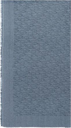 Paul & Shark Sciarpa con logo jacquard - Blu