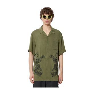 maharishi Heren, Overhemden, Groen, Maat: M