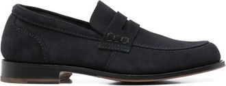 Trickers Klassieke leren loafer schoen - Heren - Loafers - Zwart - 43 EU - Leer - Schoenen