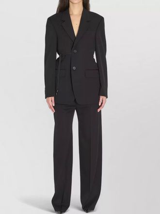 Balenciaga tailored wrap wool jacket regular fit