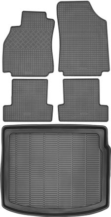 OEM Juego De Alfombrillas De Goma Para Renault Megane Iii Estate (2009-2016) + Alfombrilla Para El Maletero