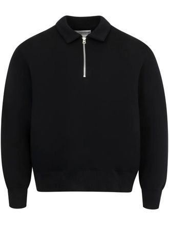 sacai Sponge Sweat polo shirt - men - Fabric - 3 - Black