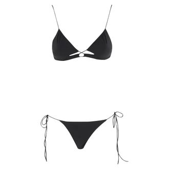 Amazu&igrave;n Bikinis, female, Black, Size: ONE SIZE Black Cut-Out Costume Kaiss