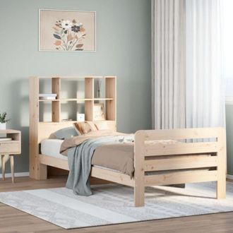 vidaXL Estructura De Cama Sin Colch&oacute;n Madera Maciza De Pino 90x200 Cm Vidaxl