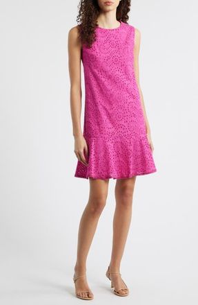Kobi Halperin Leora Sleeveless Cotton Dress in Fuschia at Nordstrom, Size Xx-Large