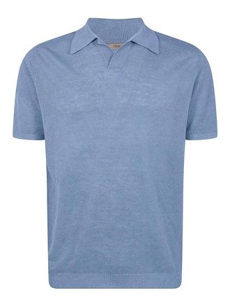 Nuur Short Sleeved Polo Neck Piquet Stitch T-Shirt