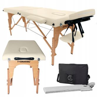 OEM Mesa De Masaje Plegable De Madera Con Espuma De 5 Cm Y 2 Segmentos I-coucou
