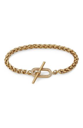 Alex and Ani Pave Toggle Chain Bracelet in Gold at Nordstrom