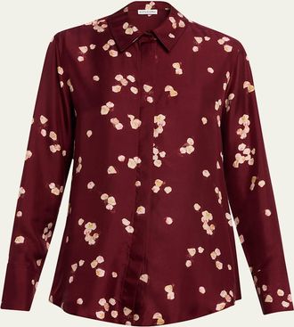 Altuzarra Chika Printed Silk Top