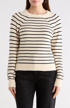 French Connection Mozart Stripe Sweater in Ecru/Marine at Nordstrom Rack, Size X-Small