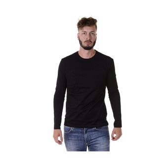 Versace Long Sleeve Tops, male, Black, Size: XL V800491Fvj00412Nero