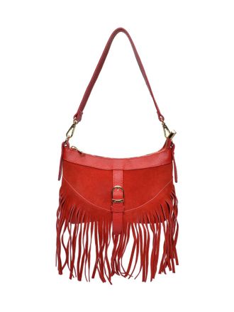 Anna Luchini Rood Rundleer Tas