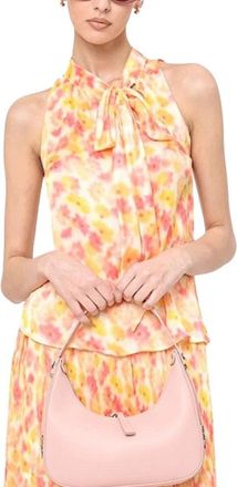 HUGO BOSS Celuni Satin Top - Dames - Tops zonder mouwen - Veelkleurig - XL - Polyester - Tops
