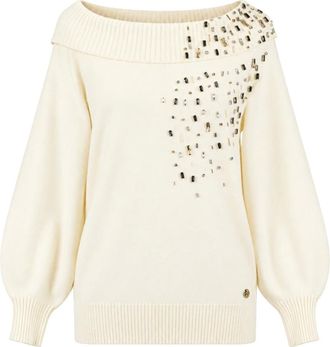 Twinset Maglione girocollo - - Knitwear - Donna - Bianco - S