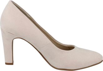 Bugatti Klassieke Pumps met Puntige Neus - Dames - Schoenen - Beige - Maat: 39 EU Velours