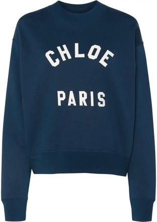 Chloé Logo-Patch Sweatshirt - Womens - Cotton