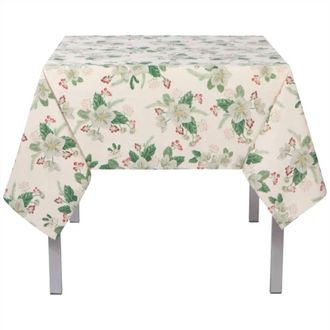 Now Designs Winterblossom Tablecloth - 60 In White Multi