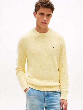 Tommy Hilfiger Two-Tone Boucl&eacute; Relaxed Crew Neck Jumper